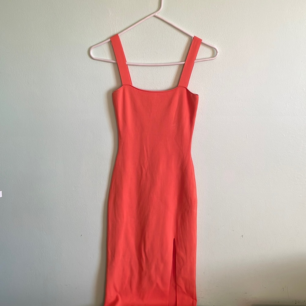 Superdown Coral Orange Dress